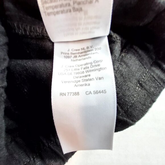 J.Crew Black Linen Blend Womens Shorts Size XXL Elastic Waist Pocketed Casual - Picture 11 of 12